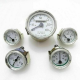 Willys Jeep Chrome Bezel White Dial Speedometer, Temperature, Oil, Fuel, Ampere Gauges Meters Set